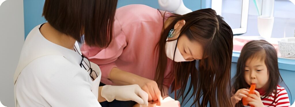 お母さんにお子様のお口の状態を解説